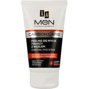 AA Peeling do mycia twarzy z węglem dla mężczyzn 150 ml