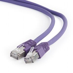 Gembird RJ-45/RJ-45, kat.6A, S/FTP, fioletowy, 5m (PP6A-LSZHCU-V-5M)
