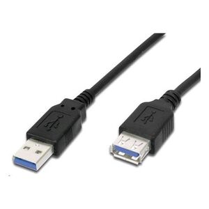 Kabel USB PremiumCord USB-A - USB-A 0.5 m Czarny (ku3paa05bk)
