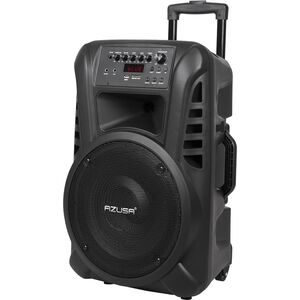 Głośnik Azusa Kolumna aktywna ( z 2 mikrofonami bezprzewodowymi, SD, Bluetooth, USB) 12" 40W