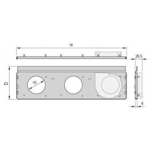 Wentylator SCHROFF Wentylator promieniowy SCHROFF RatiopacPRO AIR, 3 wentylatory, 84 PK, 220 mm