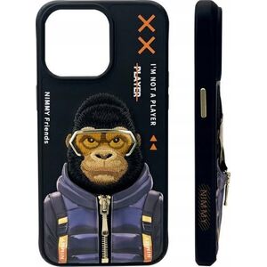 Nimmy case iPhone 15 Pro Max 6.7" black/black Cool&Cute 2.0 Monkey