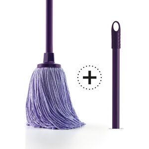 Mop NPC Polska Mery Mop z końcówką z mikrofibry i rękojeścią fioletowy