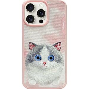 Nimmy iPhone 15 Pro Max 6.7 Case Pink Big Eyed Pet 2.0 Cat