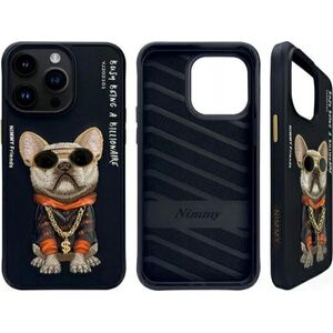 Nimmy iPhone 15 Pro Max 6.7" Case Black Glasses Cool Dog