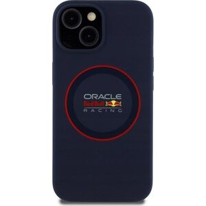 Red Bull RBHMP14S24SIILVR iPhone 14 6.1" Hard Case Navy Silicone Red Ring MagSafe