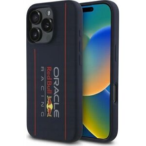 Red Bull RBHMP16L24SIOLRV iPhone 16 Pro 6.3" Hard Case Navy Silicone Vertical Logo MagSafe