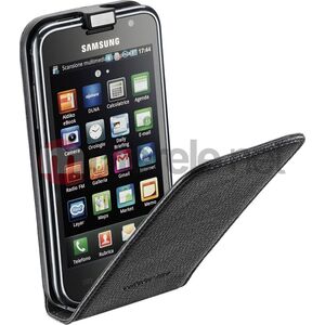 Cellular Line FLAP ESSENTIAL, eco-skóra, do Galaxy S2 I9000 (kolor czarny)