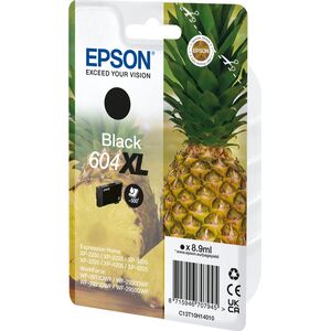 Tusz Epson Epson 604XL Singlepack - 8.9 ml - XL - Schwarz - original - Blister mit RF- / akustischem Alarmsignal - Tintenpatrone - fur Expression Home XP-2200, 2205, 3200, 3205, 4200, 4205, WorkForce WF-2910, 2930, 2935, 2950