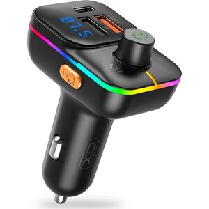 Transmiter FM XO XO transmiter FM BCC09 Bluetooth MP3 ładowarka samochodowa 25W czarna