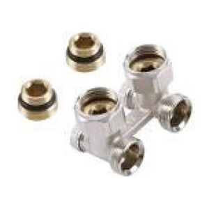 KFA Zawór grzejnikowy kątowy 1/2" + nyple (760-100-07)