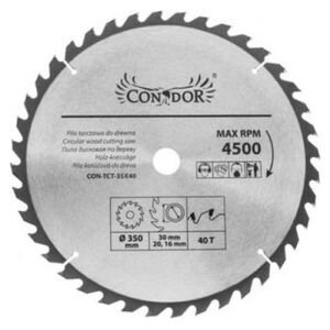 Condor Tarcza do drewna 125x22x40 zębów (CON-TCT-1204)