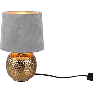 Lampa stołowa lampa stołowa Sophia 26 x 16 cm E14 ceramiczna 40W szara