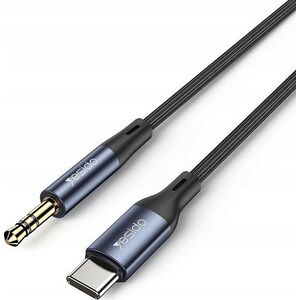 Kabel Yesido yesido Kabel Audio YAU36 Type-C - 3.5mm Aux Male, 1m, BLACK / CZARNY