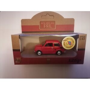 Daffi Pojazd PRL Fiat 126p czerwony