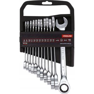 Pro-Line Klucze płaskie z grzechotką,zestaw 12szt(8-19mm),crv,proline