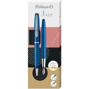 Pelikan Pióro wieczne Jazz Noble Elegance + długopis Blue