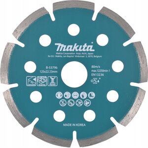 Makita MAKITA TARCZA DIAMENTOWA 125x22,23mm SEGMENT (NA SUCHO) BETON, GRANIT, MARMUR