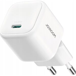 Ładowarka sieciowa Joyroom JR-TCG08 GaN USB-C 20W PD QC3.0 biała