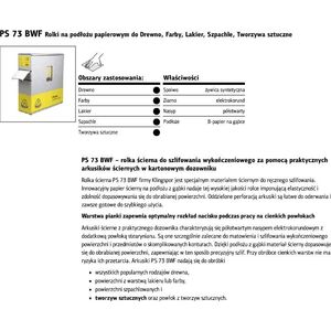 Klingspor ROLKA GĄBKA ŚCIERNA PS73W SOFT 115MM GRANULACJA 320 321758 [jm.MB] - PA5 320*115G