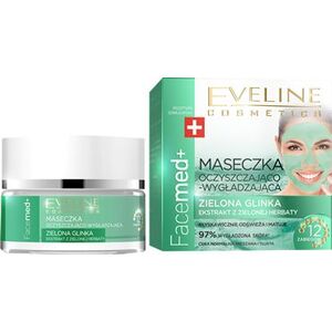 Eveline Facemed+ Maseczka oczyszczająco-wygładzająca Zielona Glinka 50ml