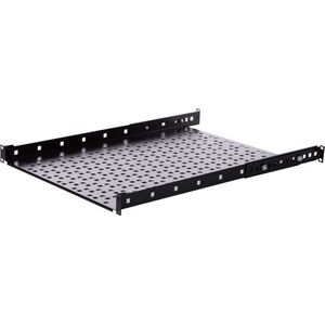 NetRack Półka 19'' 1 U/350mm Wsporniki Czarna (119-100-350-022)