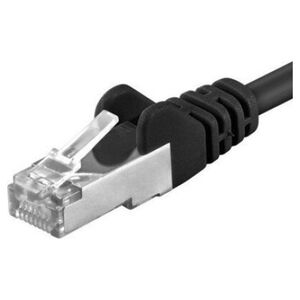 PremiumCord PREMIUMCORD Patch kabel CAT6a S-FTP, RJ45-RJ45, AWG 26/7 0,25m černá