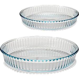 Borcam naczynie do piekarnika Borcam 26-32 cm szkło przezroczyste 2 szt