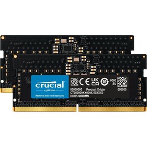 Μνήμη φορητού υπολογιστή Crucial Crucial DDR5 - 16GB -5600 - CL - 46 (2x 8 GB) διπλό κιτ, RAM (μαύρο, CT2K8G56C46S5) 13337193 649528929976