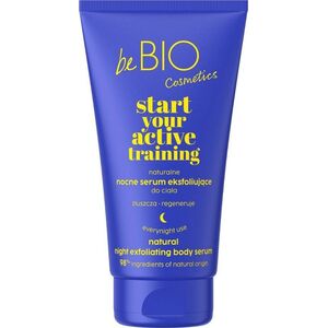 beBIO Start Your Active Training naturalne nocne serum eksfoliujące do ciała 150ml