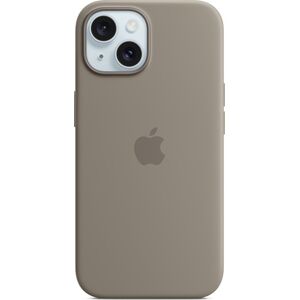 Apple Etui Apple silikonowe z MagSafe do iPhone 15 popielaty brąz