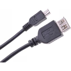 Kabel USB Cabletech USB-A - miniUSB Czarny (KPO2905-1)