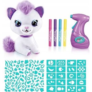 BigBuy Carnival AIRBRUSH PLUSH with airbrush Kitty, 25 cm