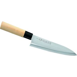 nóż kuchenny Gyuto30,9 cm stal nierdzewna/drewno srebrny/brązowy