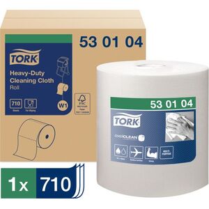 Tork Tork - Wielozadaniowe czyściwo włókninowe do trudnych zabrudzeń, 1-warstwowe, premium, W1 - białe