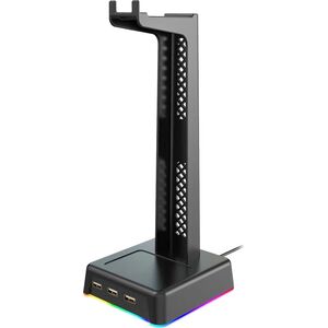 Vakoss Stojak na słuchawki Vakoss ST-1545 RGB 3x USB HUB