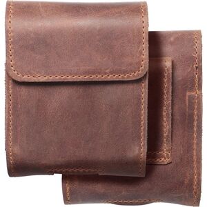 OEM Kabura uniwersalna do paska skórzana ROYAL Crazy Horse pozioma rozmiar V do SAMSUNG FLIP 1 / 2 / 3 / 4 / HUAWEI P50 Pocket / MOTOROLA RAZR 5G brązowa