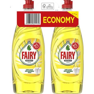 FAIRY PŁYN EXTRA PLUS CYTRYNA 2X650ML