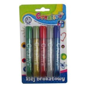 Astra Klej brokatowy w tubce 5 kolorĂłw