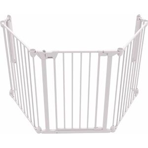 Flamingo Noma 3-częściowa bramka zabezpieczająca Modular, metalowa, biała