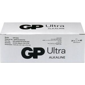 GP Recyko Bateria alkaliczna AA / LR6 GP Ultra Alkaline G-TECH - 40 sztuk