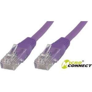 MicroConnect Patchcord U/ UTP CAT6 0,25 M Purpurowy PVC (B-UTP60025P)