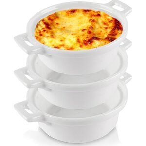 Excellent Houseware Kokilki Miseczki Porcelanowe Do Zapiekania 3 Szt. Okrągłe Lumarko!