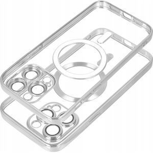 OEM Futerał ELECTRO MAG COVER kompatybilny z MagSafe do IPHONE 15 Pro Max srebrny