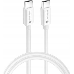Kabel USB ForCell FORCELL F-ENERGY C339 kabel Typ C do Typ C PD QC4.0 5A 100W 1 m biały