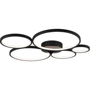 Lampa sufitowa Trio Nowoczesny plafon sufitowy czarny Trio RONDO LED 622610532