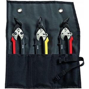 ZESTAW NOŻYC DO BLACHY IDEAL, 3SZT. ETUI