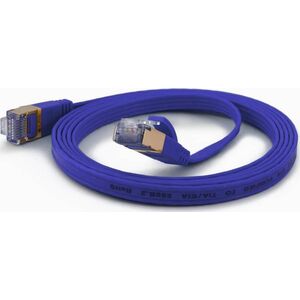 Wantec wantecWire Patchkabel CAT6A extraflach FTP blau 1,0m