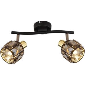 Lampa sufitowa Globo Lampa sufitowa Indiana 54357-2B z regulacją czarna przydymiona