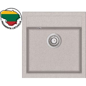 Zlewozmywak Aquasanita Dirbtinio granito virtuvinė plautuvė Aquasanita Tesa SQT100, 110 Beige